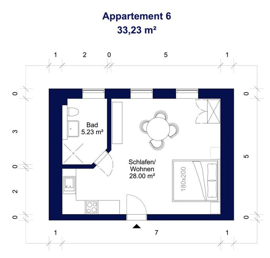 Grundriss Wohnung 6